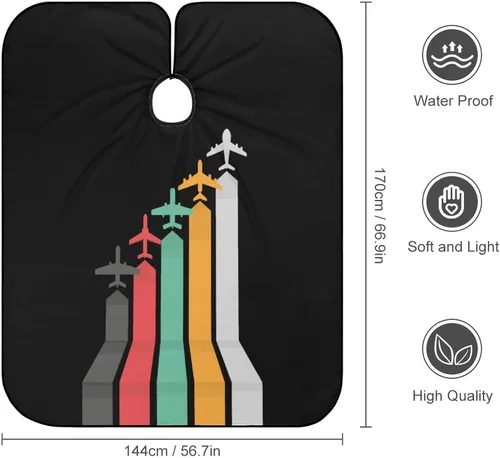 Miniatura 2 de Capa de peluquería de avión, para adultos, para peluquería, peluquería, peluquería en casa, peluquería