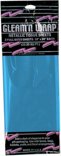 Miniatura 10 de Beistle 50602-C Paquete de 3 hojas metálicas Gleam 'N Wrap, 18 pulgadas por 30 pulgadas