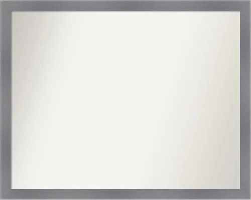 Miniatura 273 de Amanti Art Espejo personalizado, espejo de baño gris plomo a rayas, espejo de pared o espejo de tocador de baño sobre el fregadero