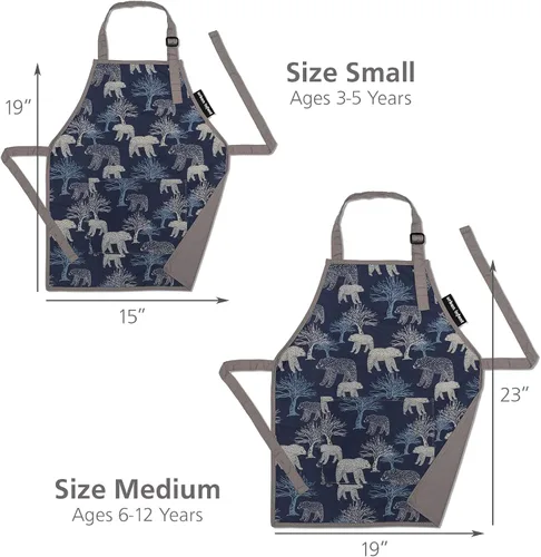 Miniatura 3 de Urban Infant Delantal Pequeño Ayudante para Niños - Delantal para Cocinar, Arte y Jardinería Infantil - Gran Regalo para Niños Pequeños y Niñas Bears