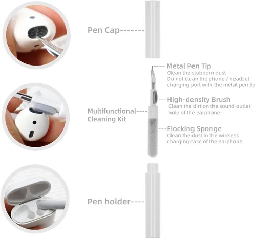 Miniatura 7 de Funda compatible con AirPods Pro (1ª generación), bonita funda estética de cereza para AirPod Pro con llavero de cereza, funda protectora de TPU