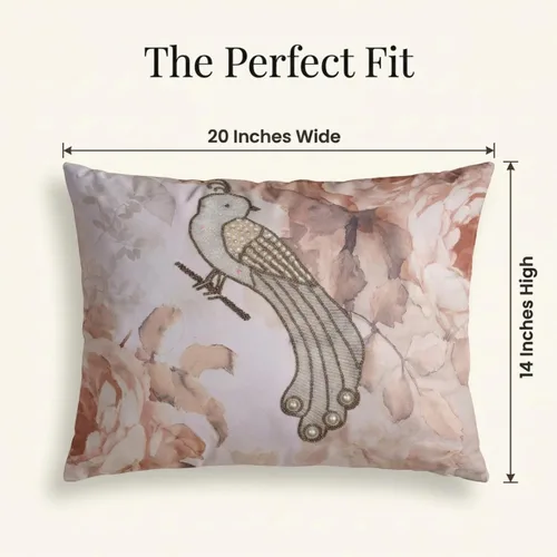 Miniatura 6 de Decozen Fundas de almohada decorativas con estampado de pájaros con diseño floral para decoración del hogar, sala de estar y dormitorio, funda