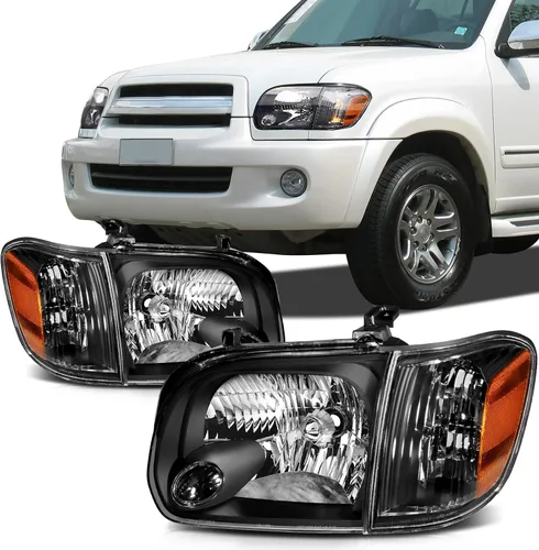 Miniatura 14 de Ensamble de faros SCITOO Compatible con 2010-2014 para Subaru Legacy 2010-2014 para Subaru Outback Faros con lente transparente y carcasa cromada