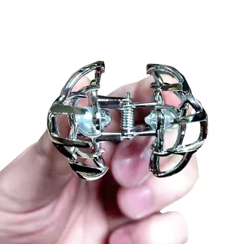 Miniatura 3 de TANG SONG 4 pinzas de metal pequeñas para el cabello con diseño de flores, pinzas para el cabello, pasador para mujeres, horquillas de medio moño
