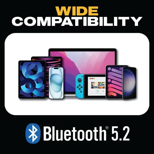 Miniatura 5 de DEWALT Auriculares con Banda para el Cuello Bluetooth de Alta Resistencia, Auriculares Bluetooth 5.2 Inalámbricos con Micrófono, Comodidad Ligera