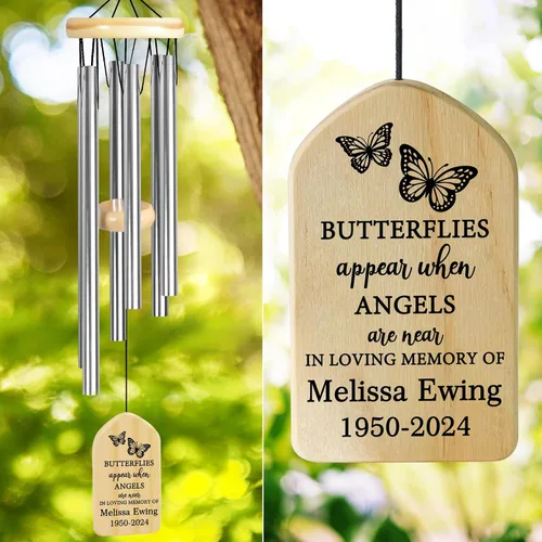 Miniatura 39 de Campanillas de viento conmemorativas para la pérdida de la madre, regalo de condolencias en memoria de mamá