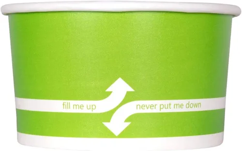 Miniatura 14 de Karat [227 ml - 1000 uds] Tazas de helado de papel y cuencos de sopa para alimentos calientes/fríos - Ideal para sopa, helado, yogur y aperitivos