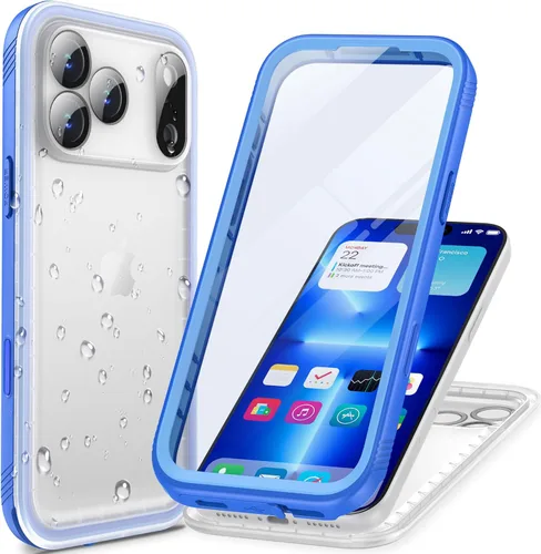 Miniatura 34 de Cozycase TOP Funda impermeable para iPhone 17 Pro Max - Grado militar resistente a todo 360 con protector de cámara de pantalla, doble IP68 a prueba