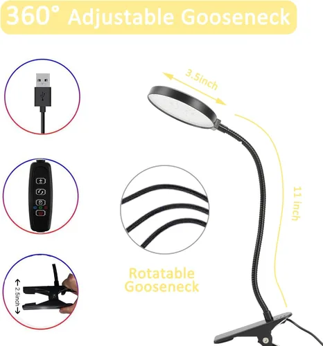 Miniatura 6 de Luces de cultivo para plantas de interior, luces LED de espectro completo de 15 W con temporizador de encendido/apagado automático de 3/9/12 horas