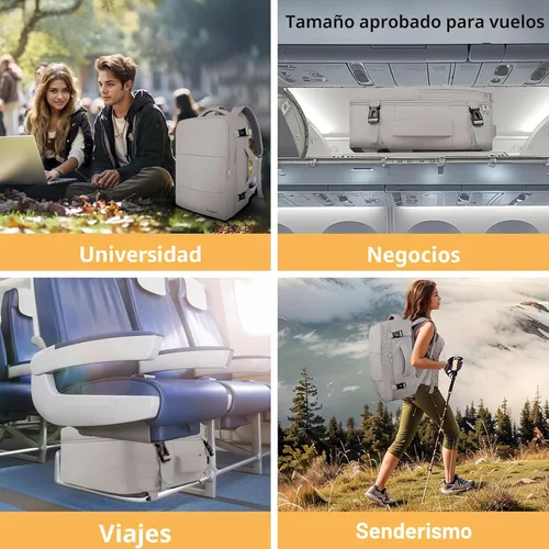 Miniatura 10 de Taygeer Mochila Bolso para Laptop para Mujeres, Mochila para Artículos Esenciales Universitarios con Compartimento para Laptop de 15.6 pulgadas