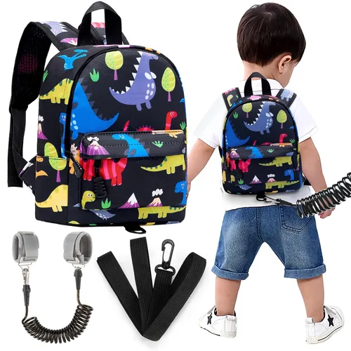 Miniatura 10 de Accmor - Mochila para niños pequeños con correa de muñeca anti-pérdida, lindo arnés para caminar para niños pequeños, mantiene a los niños cerca