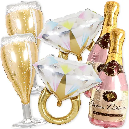 Miniatura 6 de Kit de decoración de globos grandes para despedida de soltera (paquete de 6) – Globos y suministros para fiesta de despedida de soltera – Globo
