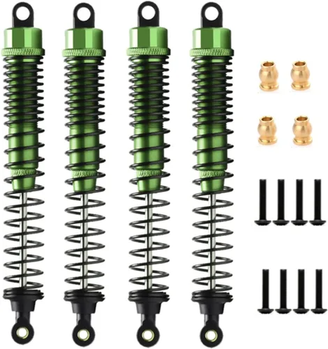 Miniatura 13 de Amortiguador de aleación de 5.118 in ajustable para coche RC 1/10, camión sobre orugas, HPI HSP Losi, axial, Tamiya Redcat, pieza de actualización