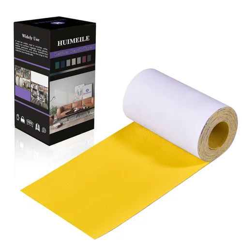 Miniatura 35 de Cinta de parche de reparación de cuero de 4 x 60 pulgadas, cinta autoadhesiva fuerte para muebles, sofás, sillones, asientos de automóvil, armarios