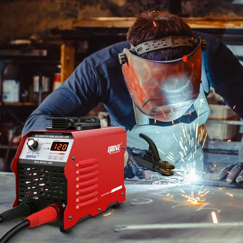 Miniatura 4 de HONE Soldador de Palo 110V, Soldador de Arco de 120Amp de Arranque en Caliente Inteligente Antiadherente Mini Portátil, Soldador ARC de Inversor