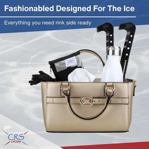 Miniatura 15 de CRS Cross Rink Side Tote. Ice Skating Accessory Bag-Figure Skating, Roller, Inline Skaters, Dance, Cheer.Organizes Guards Water Bottle Phone