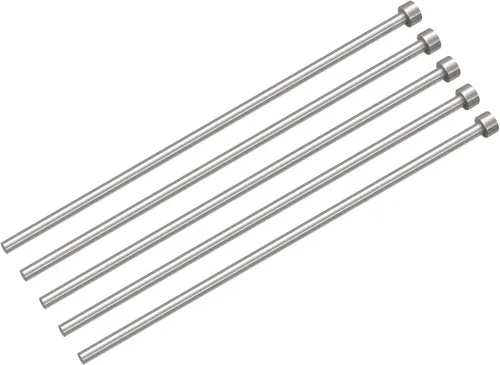 Miniatura 14 de uxcell Pasadores eyectores rectos, 0.118 in (1/8 ") de diámetro. Punzón de punta redonda de acero 65Mn 200 mm (8") de largo para mantenimiento