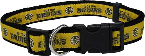 NHL Boston Bruins Collar para perros y gatos, pequeño. - Ajustable, lindo y elegante. ¡El mejor collar para fanáticos del hockey!