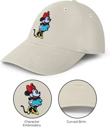 Miniatura 4 de Disney Gorra de béisbol para adultos, gorra ajustable de Minnie Mouse para papá
