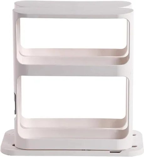 Miniatura 6 de Organizador giratorio para especias, dos estantes giratorios de 2 niveles para cocina, estante multifunción para almacenamiento de tarros