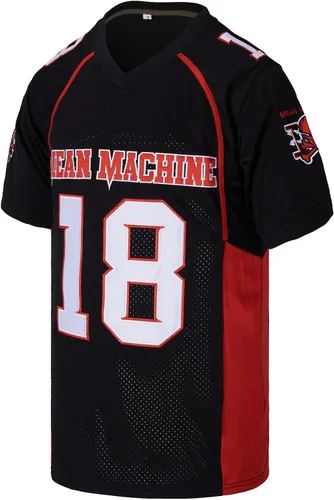 Miniatura 2 de Kekambas Camiseta de fútbol americano #18 Paul Crewe Mean Machine, la película de patio más larga cosida