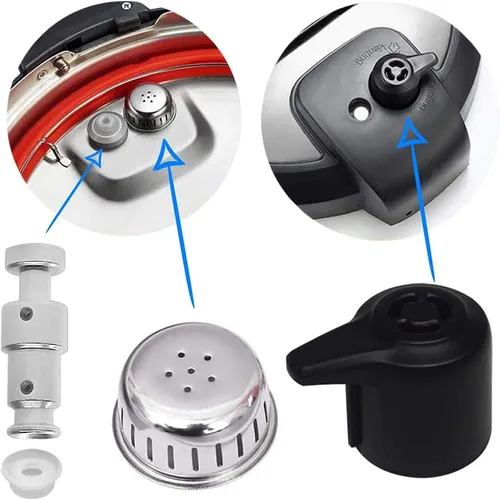 Miniatura 2 de Mango de liberación de vapor, piezas de repuesto originales de válvula de flotador con 3 tapas de silicona para Instant Pot Duo/Duo Plus 3, 5, 6