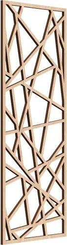 Miniatura 140 de Conway Paneles de pared decorativos de madera con calado, 9 3/8 pulgadas de ancho x 24 3/8 pulgadas de alto x 1/4 de alto, aliso