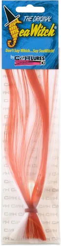 Miniatura 100 de C&H Lures Señuelos de Pesca Sea Witch - Originales Desde 1959, Faldas de Nylon Revelan Cabeza con Peso, 15 Colores, 8 Pesos de Cabeza, Señuelo