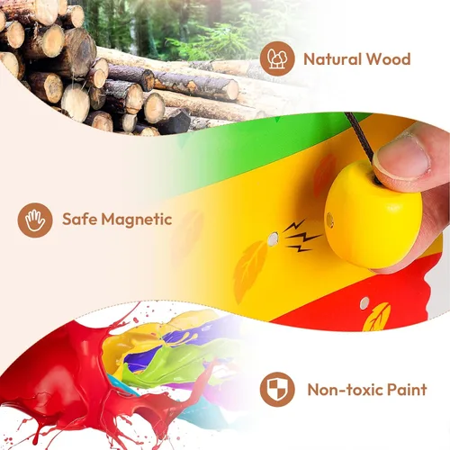 Miniatura 5 de Woodtoe Juguetes de habilidad motora fina para niños pequeños, juguetes sensoriales de madera Montessori para niños pequeños de 3, 4, 5, 6 años