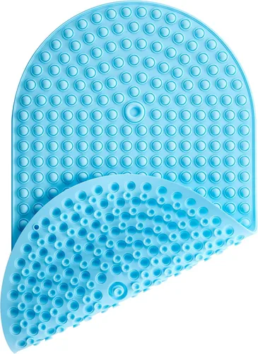Alfombra de Silicona Antideslizante para Bañera y Ducha, Alfombra Antideslizante para Piso de Ducha con Masaje de Burbujas de 27 x 15 Pulgadas para
