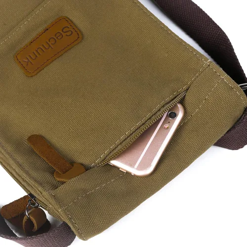 Miniatura 7 de Sechunk Vintage Canvas Messenger Cross body bag Shoulder bag