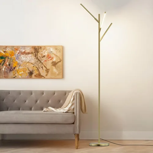 Miniatura 7 de Aipsun Lámparas de pie para sala de estar 24 W LED modernas lámparas de pie regulable lámpara de pie para sala de estar dormitorio 3000 K