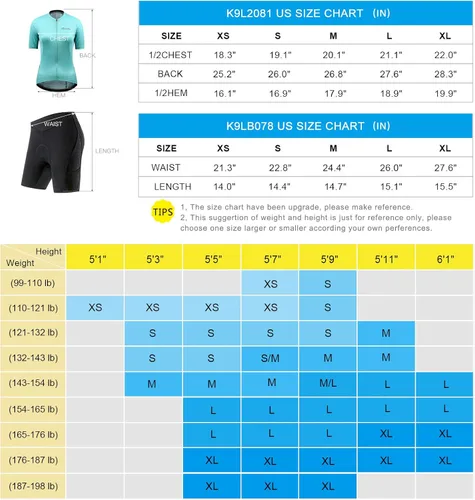Miniatura 6 de Santic Camiseta de ciclismo de manga corta para mujer, con cremallera completa, con 3 bolsillos, transpirable, de secado rápido