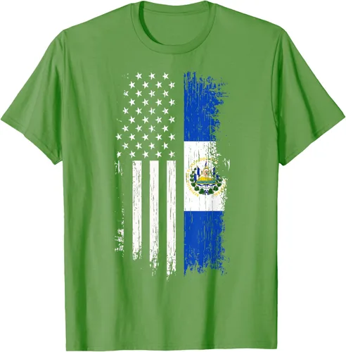 Miniatura 22 de Camiseta de la bandera de Estados Unidos salvadoreño - Camiseta de El Salvador USA