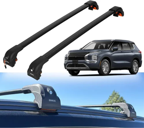 Miniatura 7 de ERKUL Barras transversales de techo para Mitsubishi Outlander Sport 2011-2026 (no apto para Outlander) Barras transversales de aluminio
