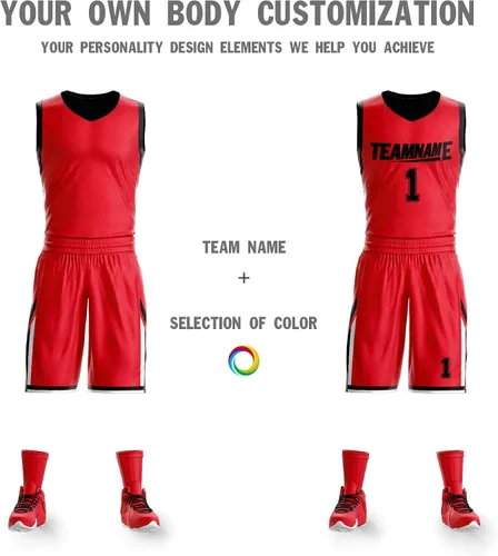 Miniatura 3 de Camiseta de baloncesto reversible personalizada con nombre impreso, uniforme deportivo de equipo en blanco para hombres y niños, talla única