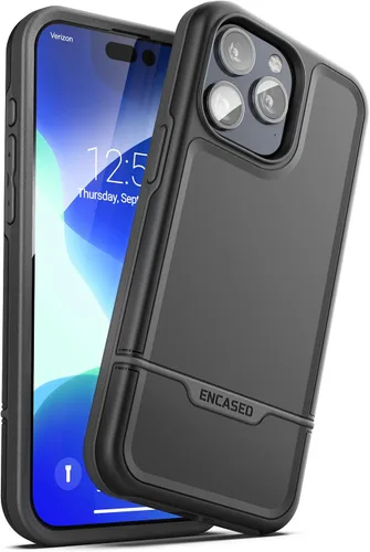 Miniatura 10 de ENCASED Funda a prueba de golpes compatible con iPhone 14, funda ultra protectora resistente para teléfono, serie Rebel (negro)