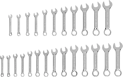 Miniatura 16 de TEKTON WCB92403 - Juego de llaves combinadas stubby con soportes, 25 piezas (1/4-3/4 pulgada, 6-19 mm)