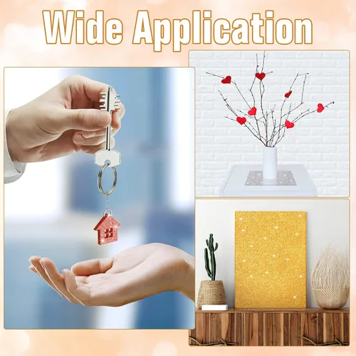 Miniatura 5 de Amyhill 3 hojas acrílicas con purpurina de 1/10 pulgadas de grosor para corte láser, hojas de acrílico fundido de 0.098 pulgadas para manualidades
