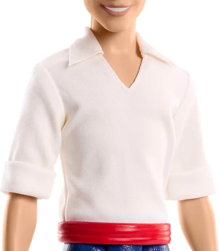Miniatura 4 de Mattel Disney Princess Toys, Prince Eric Posable Muñeca de moda con traje exclusivo, inspirado en la película de La Sirenita
