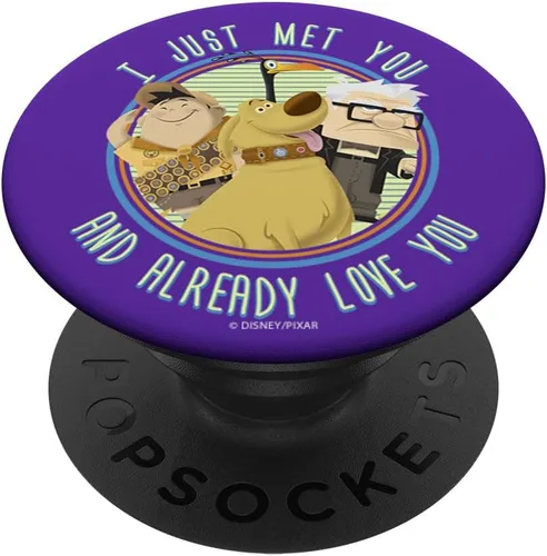 Disney Pixar Up Russell Carl Dug I Just Met You And Love You - PopSockets Grip and Stand for Phones and Tablets