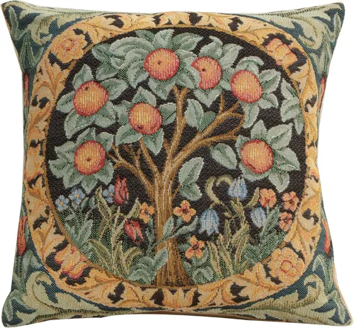 Miniatura 10 de Fundas de almohada decorativas Charlotte Home Furnishings para sofá de 19x19 pulgadas, fundas de almohada rojas con árbol decorativo para cama