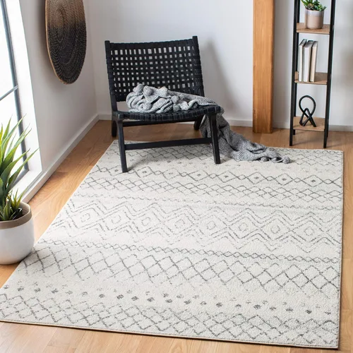 Miniatura 57 de SAFAVIEH Madison Collection - Alfombra decorativa de 2 x 3 pies, color marfil y carbón, diseño marroquí bohemio envejecido, no desprende pelusa