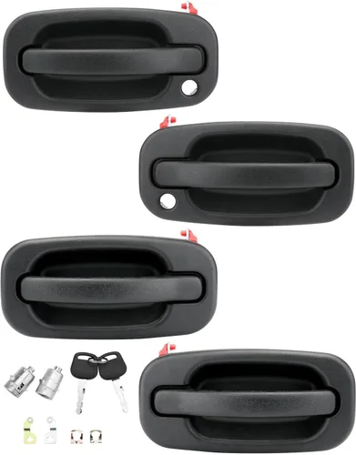 Miniatura 10 de Manija de puerta exterior, compatible con Chevy Silverado Suburban Tahoe Avalanche 1999-2007, GMC Sierra Yukon, Cadillac Escalade, exterior