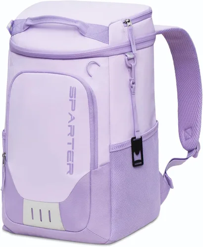 Miniatura 19 de SPARTER - Mochila enfriadora aislada a prueba de fugas para 33/49 latas, bolsa térmica con 2 compartimentos aislados, mochila de playa, viaje, Azul