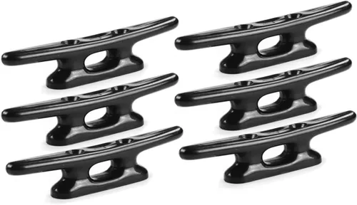 Miniatura 11 de MIZUGIWA Nylon Boat Cleats Dock Cleats Black,4 Inch 5 Inch 6 Inch 8 Inch,Marine Boat Cleats for Rope Hooks,Kayaks,Tie Down,Maritime Decor