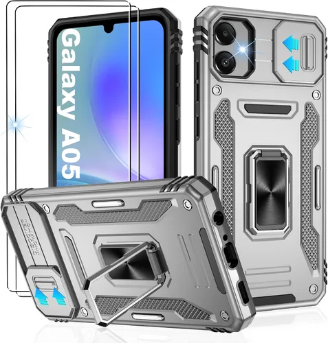 Miniatura 93 de Gritup para Samsung Galaxy S22 Funda con protectores de pantalla HD de 2 paquetes y cubierta deslizante para la cámara, protección contra caídas