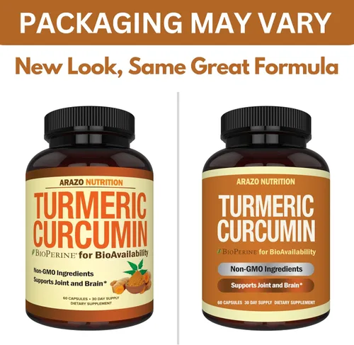 Miniatura 9 de Cúrcuma Curcumina con Bioperine 1300 mg con Black Pepper – Cápsulas de apoyo conjunto Suplementos nutricionales – 100% Herbal Tumeric Root