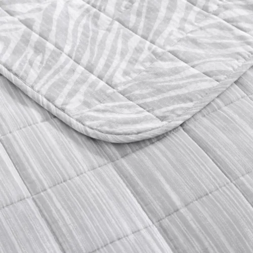 Miniatura 9 de Kenneth Cole New York - Juego de edredón tamaño Queen, juego de ropa de cama reversible de algodón, decoración del hogar para todas las estaciones