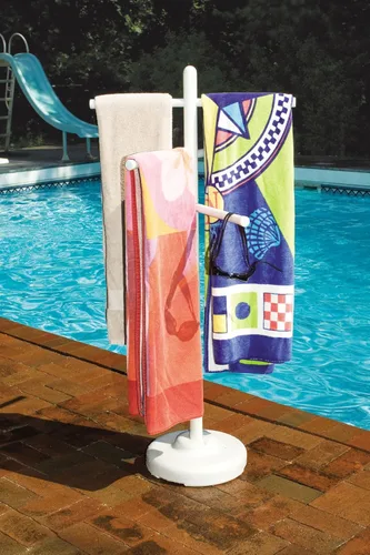 Miniatura 2 de HydroTools de Swimline perchero para toallas para el costado de la alberca